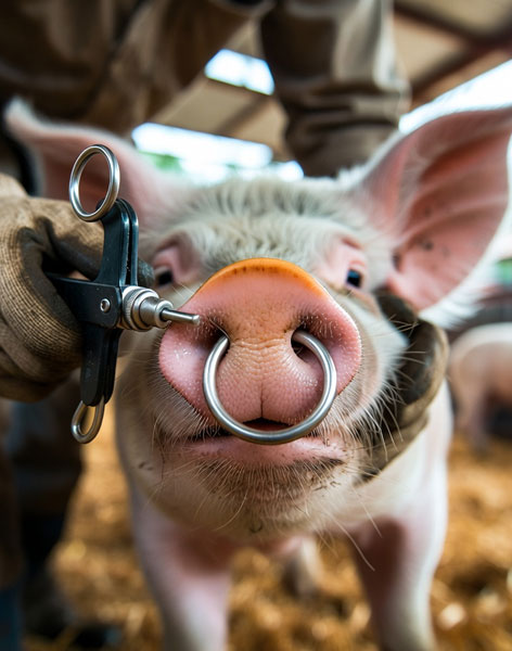 Pig Nose Rings & Applicators
