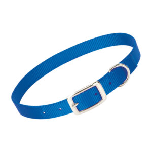 Nylon Sheep Neck Collar Steel Buckle Blue