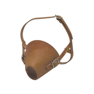 Leather Muzzle With Neck Strap