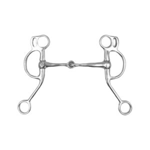 Es0267 Western Snaffle Training Bit Elevator Simple Broken Stainless Steel