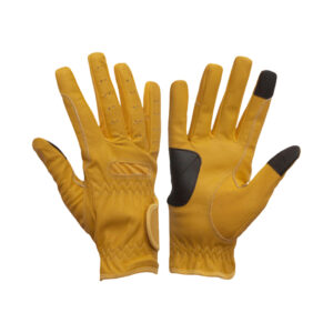 Horse Riding Gloves Leather Wrist Elastic