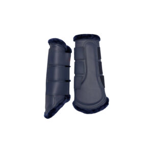 Tendon Protectors Made Of Shiny Pu And Super Soft Faux Fur On The Inside