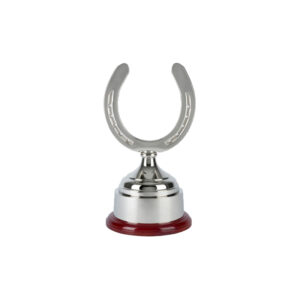 Nickel Plated Horseshoe Trophy