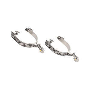 Engraved Stainless Steel Spurs