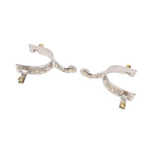 Engraved Stainless Steel Spurs