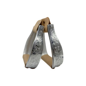 Western Roper Stirrups Genuine Leather Wrapped