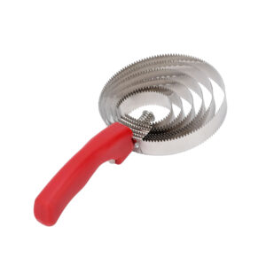 Reversible Stainless Steel Curry Comb Plastic Handle