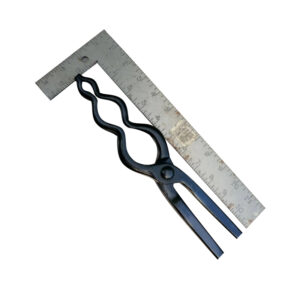 Trippel Pick-Up Tong Stock Carbon Steel Black Coated Size: Various