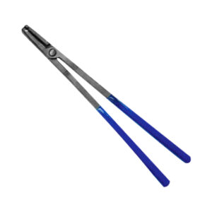 Ducking Tong Stock Size: 3/16" Jaw Length:2-7/16" Reins Length: 11" Carbon Steel-Black Coated
