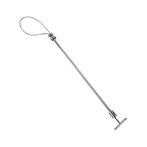 Pig Holder With Safety Lock 60cm Chrome Plated
