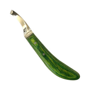 Premium Razor Edge Hoof Knife left - Green
