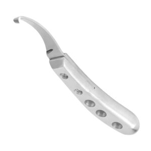 Aluminum Handle Hoof Knife Left Razor Edge