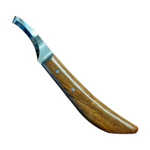 Classic Hoof Knife Left Double Drop Blade Long Handle