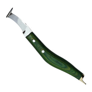 Hoof Knife Right W/Hoe Blade With Brass Topper