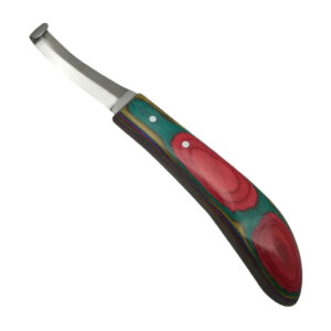 Hoof Knife Double Sided Multicolor Handle