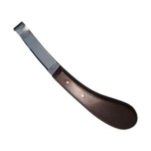 Hoof Knife Left Narrow Blade Ebony Handle