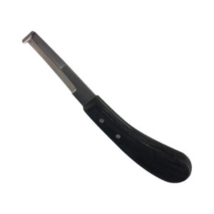 Hoof Knife Double Wide Blade Ebony Handle