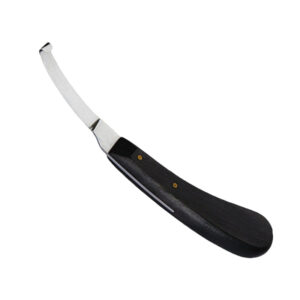 Hoof Knife Right Narrow Blade Ebony Handle