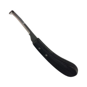 Hoof Knife Double Narrow Blade Ebony Handle