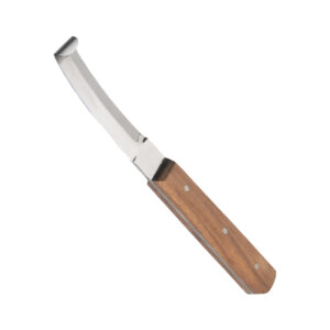 Hoof Knife Double Cut Wooden Handle
