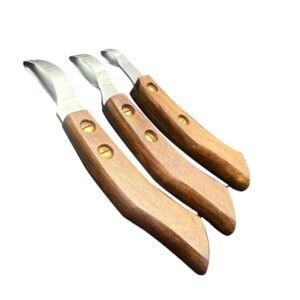 Loop Knife Kit 50mm, 40mm, 30mm Tear Drop Wooden Handle