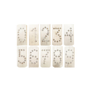 Metal Digit Pig Tattoo Numbers