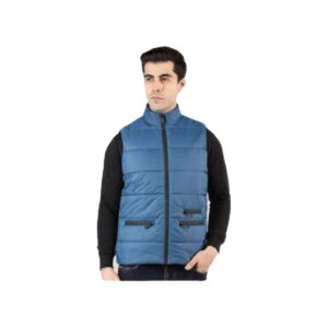 Sleeveless Puffer Winter Jacket For Men Full Zipper